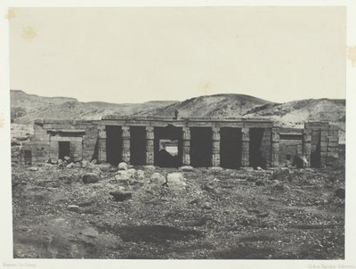 गोरनाह, मेनेफ्ता I का महल, थेब्स, 184951, 1852 में छपा। द्वारा मैक्सिम डू कैंप