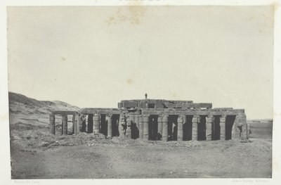 गौरनाह, ओसिमंडियास का मकबरा, थेब्स, 184951, 1852 मुद्रित। द्वारा मैक्सिम डू कैंप