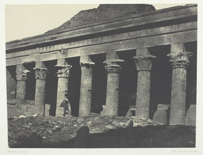 फिलो में आइसिस का महान मंदिर, ओरिएंटल गैलरी, नूबिया, 184951, 1852 मुद्रित। द्वारा मैक्सिम डू कैंप