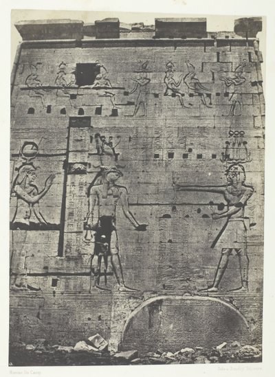 फिलो में आइसिस का महान मंदिर, दूसरा तोरण, नूबिया, 184951, 1852 मुद्रित। द्वारा मैक्सिम डू कैंप