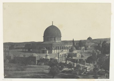 जेरूसलम, उमर की मस्जिद, फिलिस्तीन, 184951, 1852 मुद्रित। द्वारा मैक्सिम डू कैंप