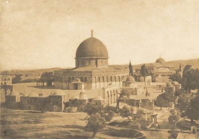 उमर, यरूशलेम की मस्जिद, अगस्त 1850। द्वारा मैक्सिम डू कैंप