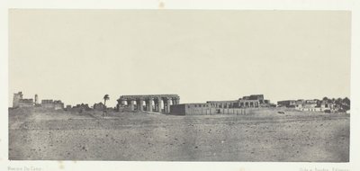 लक्सर, खंडहरों का सामान्य दृश्य, थेब्स, 184951, 1852 मुद्रित। द्वारा मैक्सिम डू कैंप