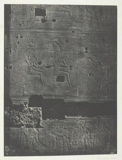 पश्चिमी दीवार, फिलो, नूबिया में आइसिस का महान मंदिर, 184951, 1852 मुद्रित। द्वारा मैक्सिम डू कैंप