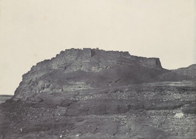 नूबिया। इब्रीम किला प्राचीन प्रेमिस। दक्षिण में लिया गया दृश्य।, 1850। द्वारा मैक्सिम डू कैंप