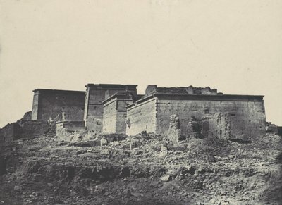 नूबिया। आइसिस का महान मंदिर, ए फिलो। उत्तर से लिया गया सामान्य दृश्य, 1850। द्वारा मैक्सिम डू कैंप