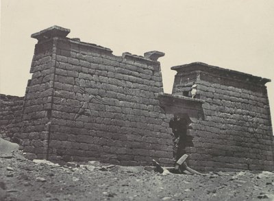 नूबिया। सेबोर के हेमी-स्पियोस। पाइलन्स, 1850। द्वारा मैक्सिम डू कैंप