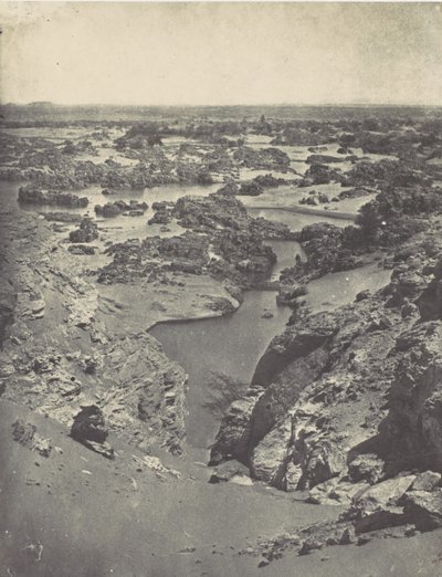 नूबिया। दूसरे मोतियाबिंद का कैवेलियर व्यू, 1850। द्वारा मैक्सिम डू कैंप