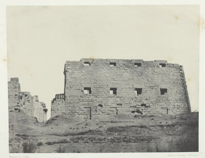 कर्णक पैलेस, दक्षिण-पश्चिम के महान तोरण, थेब्स, 184951, 1852 छपे। द्वारा मैक्सिम डू कैंप