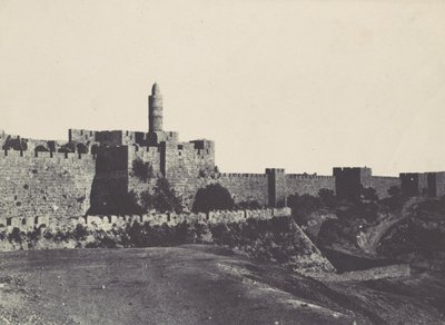 फिलिस्तीन। जेरूसलम। दीवारों का पश्चिमी भाग, 1850। द्वारा मैक्सिम डू कैंप