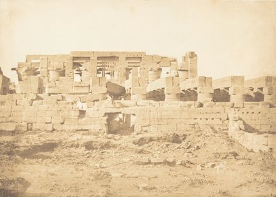 कर्णक थेब्स के महल के हाइपोस्टाइल हॉल का दक्षिणी द्वार, 1849-50। द्वारा मैक्सिम डू कैंप