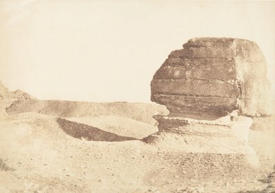 प्रोफाइल डु ग्रैंड स्फिंक्स, प्रिस डु सूद, दिसंबर 1849। द्वारा मैक्सिम डू कैंप