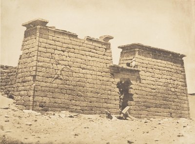 पाइलोन्स डू टेम्पल डी सेबोना, 3 अप्रैल, 1850। द्वारा मैक्सिम डू कैंप