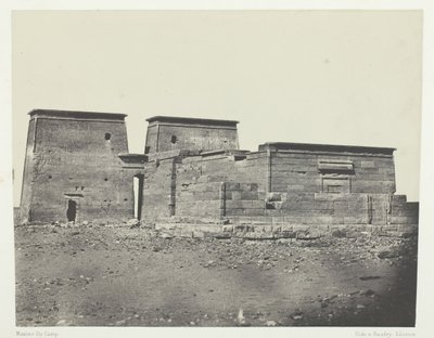प्राचीन Pselcis Dakkeh मंदिर, नूबिया, 184951, 1852 मुद्रित। द्वारा मैक्सिम डू कैंप