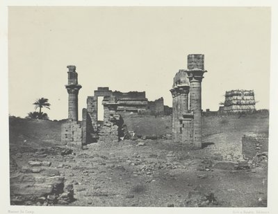 टेंपल डी हरमोंटिस, हाउते-मिस्र, 184951, 1852 मुद्रित। द्वारा मैक्सिम डू कैंप
