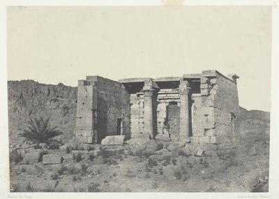 तफेह प्राचीन ताफिस का मंदिर, नूबिया, 184951, 1852 मुद्रित। द्वारा मैक्सिम डू कैंप