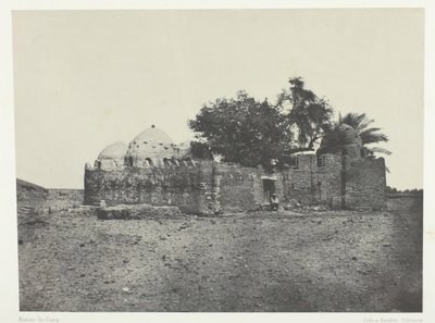 सिदी-अब्देला-अल-मारबाउट का मकबरा, ऊपरी मिस्र, 184951, 1852 मुद्रित। द्वारा मैक्सिम डू कैंप