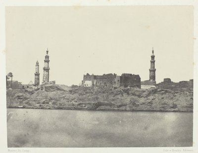 सामान्य दृश्य, गिरगेह, ऊपरी मिस्र, 184951, 1852 मुद्रित। द्वारा मैक्सिम डू कैंप
