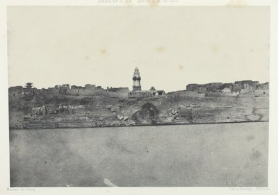 एस्नेह का सामान्य दृश्य, ऊपरी मिस्र, 184951, 1852 में छपा। द्वारा मैक्सिम डू कैंप