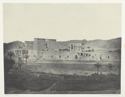 बेघे द्वीप से लिया गया दृश्य, लुकिंग वेस्ट, फिलो, नूबिया, 184951, 1852 मुद्रित। द्वारा मैक्सिम डू कैंप