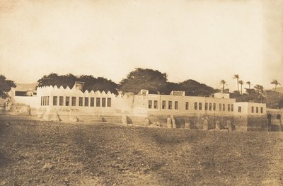 दीवान और गवर्नर के महल का दृश्य, स्यूट में, 1849-50। द्वारा मैक्सिम डू कैंप