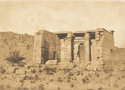 तफ़ह ताफ़िस के मंदिर का दृश्य, 9 अप्रैल, 1850। द्वारा मैक्सिम डू कैंप