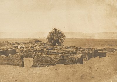 हर्मेंट गांव का दृश्य, 1849-50। द्वारा मैक्सिम डू कैंप