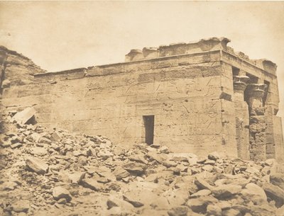 कर्क रेखा के डंडौर ट्रॉपिक के मंदिर के सर्वनाम का दृश्य, 7 अप्रैल, 1850। द्वारा मैक्सिम डू कैंप