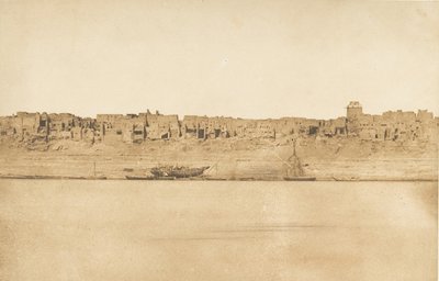 एस्ने नंबर 1 दक्षिण छोर, 1849-50 का सामान्य दृश्य। द्वारा मैक्सिम डू कैंप