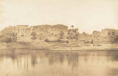 फिलै के द्वीप का सामान्य दृश्य, पूर्व से लिया गया, 1849-50। द्वारा मैक्सिम डू कैंप