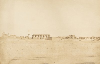 लक्सर के खंडहर का सामान्य दृश्य, वेस्ट थेब्स से लिया गया, 1849-50 द्वारा मैक्सिम डू कैंप