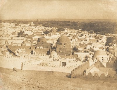सिउत कब्रिस्तान का सामान्य दृश्य, 1849-50। द्वारा मैक्सिम डू कैंप