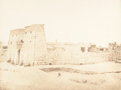 कर्णक, थेब्स, 1849-50 में खोंस के मंदिर का सामान्य दृश्य। द्वारा मैक्सिम डू कैंप