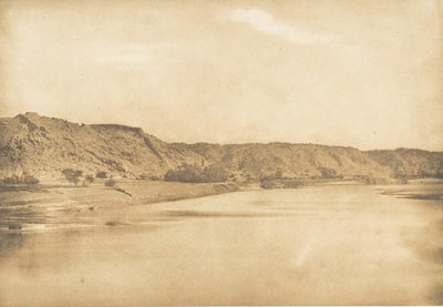 फिलै के दक्षिण-पूर्व में लिया गया दृश्य - एल-बाब का गाँव, 1849-50। द्वारा मैक्सिम डू कैंप