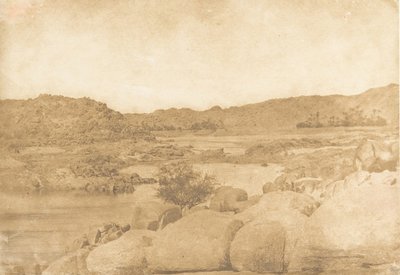 फर्स्ट राइट बैंक मोतियाबिंद, 1849-50 में लिया गया दृश्य। द्वारा मैक्सिम डू कैंप