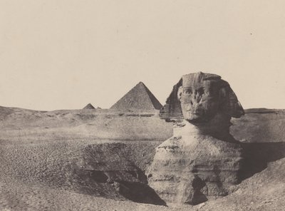 मध्य मिस्र, द स्फिंक्स, दिसंबर 1849, 1852 मुद्रित। द्वारा मैक्सिम डू कैंप