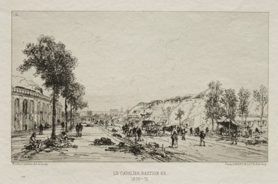 पेरिस मुख्यालयों की कलात्मक यादें: ले कैवालि बास्टियन 63, 1870-71। द्वारा मैक्सिम लल्लन