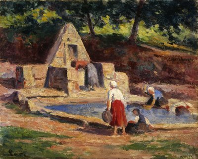 कपड़े धोने का नौकरानी, केरमॉस्टर; क्रेमरस्टर, लेस लवैंडिएरेस, 1914-1915 द्वारा मैक्सिमिलिन लूस