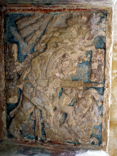 लिंटेल, लेट क्लासिक काल (600-900 ई।) द्वारा Mayan