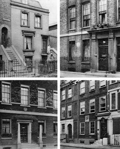 प्रसिद्ध पुरुषों के चार लंदन हाउस, लंदन, 1926-1927। द्वारा McLeish