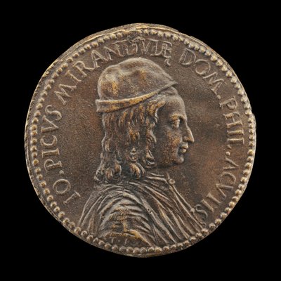 जियोवन्नी पिको डेला मिरांडोला, 1463-1494, दार्शनिक और कवि। द्वारा पदक विजेता TR