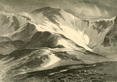 समिट ऑफ़ ग्रेज़ पीक, 1874। द्वारा मीडर और चुब्बो