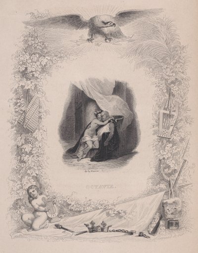 ऑक्टेवी, द सोंग्स ऑफ़ बेरेंजर से, 1829। द्वारा Melchior Peronard