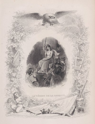 द गॉडेस लिबर्टी, द सॉन्ग्स ऑफ़ बेरेंजर से, 1829 द्वारा Melchior Peronard