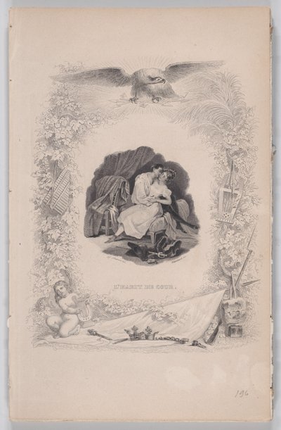 ल'हैबिट डी कौर, द सोंग्स ऑफ़ बेरेंजर, 1829 से। निर्माता: मेलचियर पेरोनार्ड, अगस्टे ब्लैंचर्ड आई। द्वारा मेलचियर पेरोनार्ड, अगस्टे ब्लैंचर्ड I