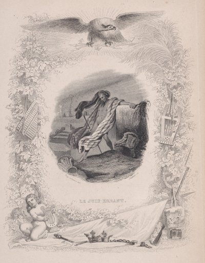 द वांडरिंग ज्यू, द सोंग्स ऑफ़ बेरेंजर से, 1829। निर्माता: मेलचियर पेरोनार्ड, जौबर्ट। द्वारा मेलचियर पेरोनार्ड, जौबर्टो