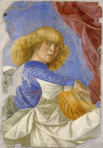 परी संगीत बना रही है। 1480 के आसपास द्वारा Melozzo da Forli