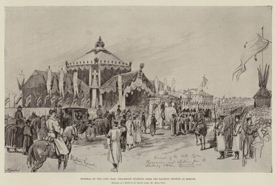 मास्को में रेलवे स्टेशन से शुरू होकर स्वर्गीय सीज़र का अंतिम संस्कार द्वारा मेल्टन प्रायर