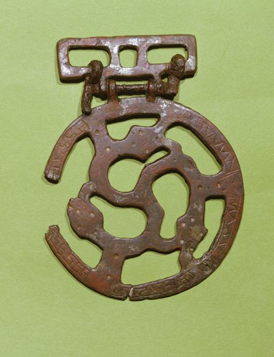 बेल्ट सजावट सेंट-डेनिस, फ्रांस (धातु) में पाया द्वारा Merovingian