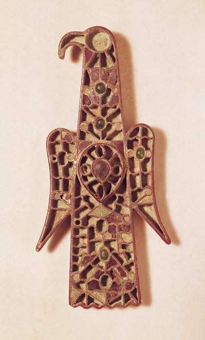 ईगल के आकार का ब्रोच (धातु और तामचीनी) द्वारा Merovingian